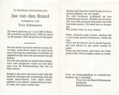 Jan van den Brand  Toos Scheepens