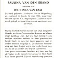 Paulina van den Brand Wilhelmus van Baal
