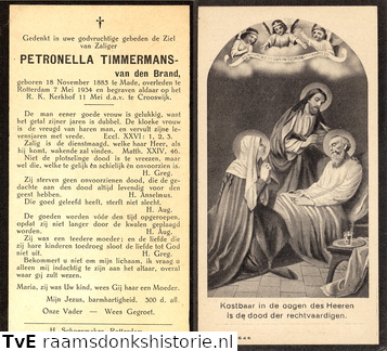 Petronella van den Brand Adrianus Timmermans