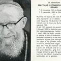 Matthias Leonardus Trudo Brans priester