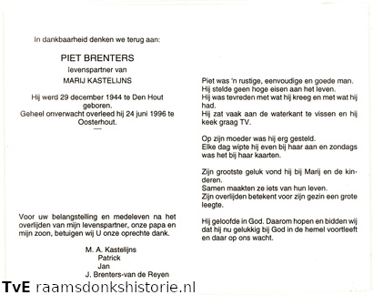 Piet Brenters Marij Kasteleijns
