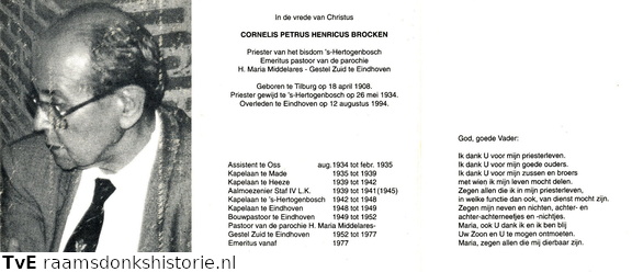 Cornelis Petrus Henricus Brocken priester
