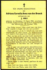 Adriana Cornelia Anna van den Broeck J. Huls
