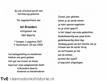 Ad Broeders Net Geerts