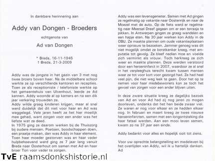 Addy Broeders Ad van Dongen