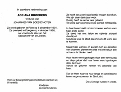 Adriana Broeders Johannes van Boesschoten