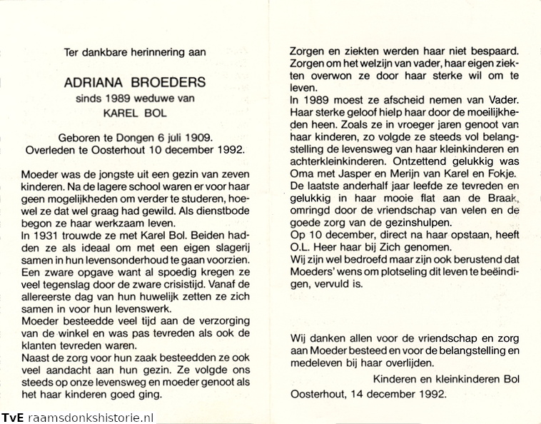 Adriana Broeders Karel Bol
