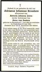 Adrianus Johannes Broeders Antonia Johanna Joore  Anna van Seeters