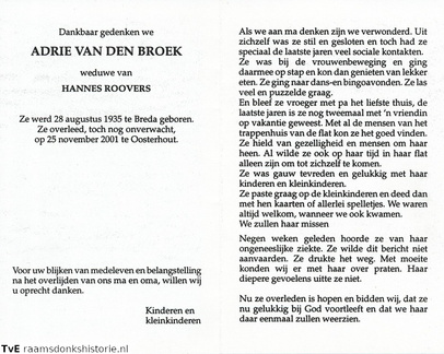 Adrie van den Broek Hannes Roovers