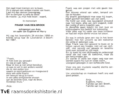 Frank van den Broek Anja van Loon