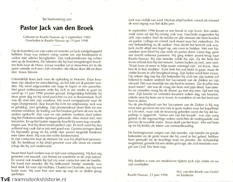 Jack van den Broek priester