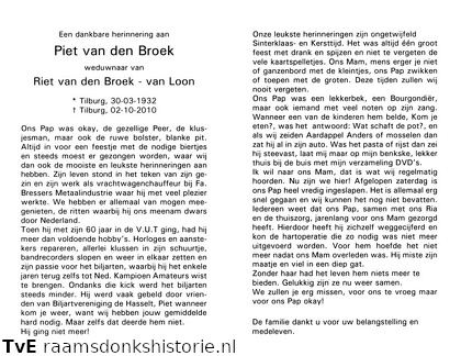 Piet van den Broek Riet van Loon