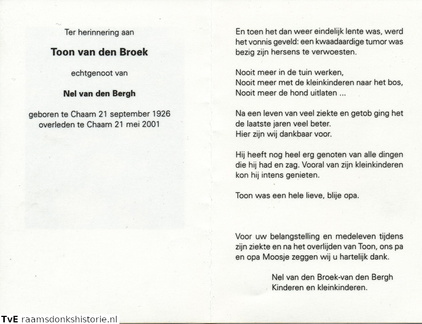 Toon van den Broek Nel van den Bergh