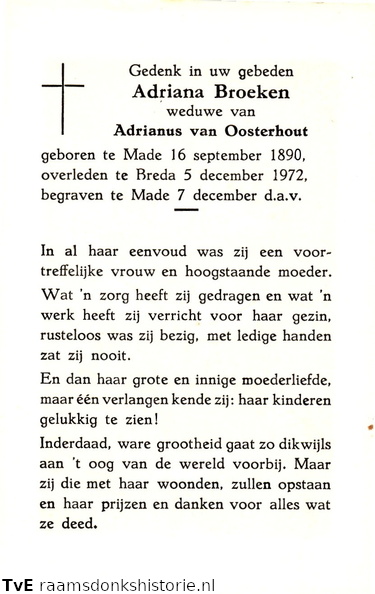 Adriana Broeken Adrianus van Oosterhout