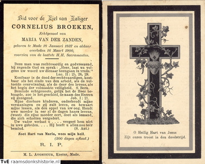Cornelius Broeken Maria van der Zanden