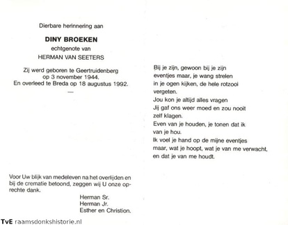 Diny Broeken Herman van Seeters