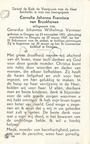 Cornelia Johanna Francisca van Broekhoven Gerardus Johannes Wilhelmus Vermeer