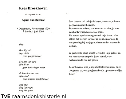 Kees Broekhoven Agnes van Bezouw