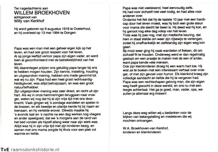 Willem Broekhoven Willy van Kerkhof