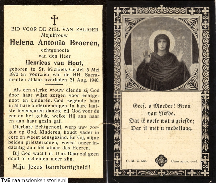 Helena Antonia Broeren Henricus van Hout