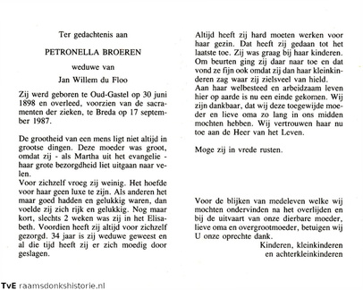 Petronella Broeren Jan Willem du Floo