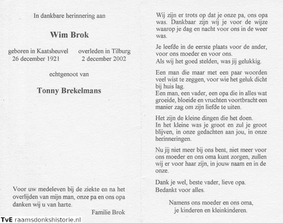 Wim Brok Tonny Brekelmans