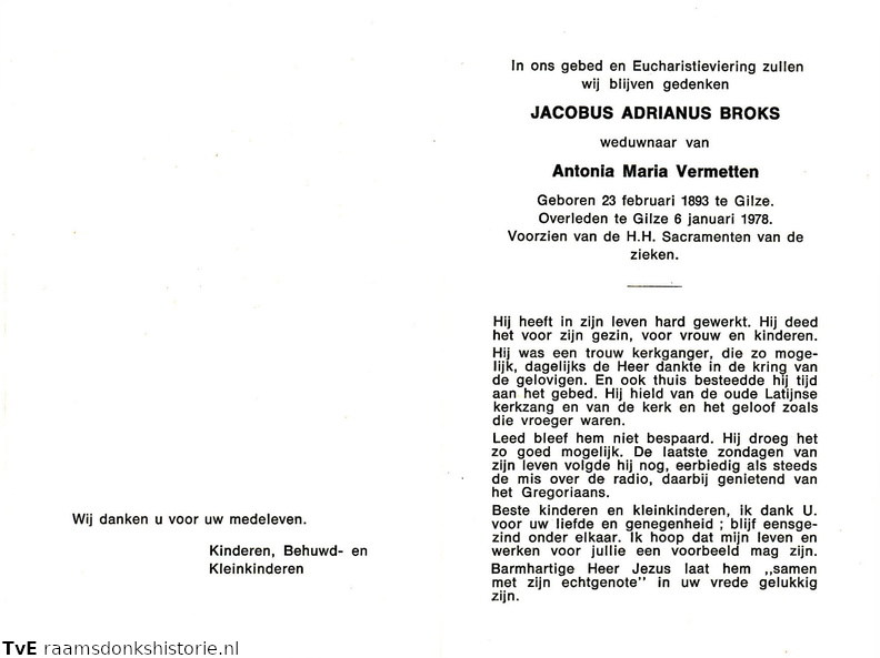 Jacobus Adrianus Broks Antonia Maria Vermetten
