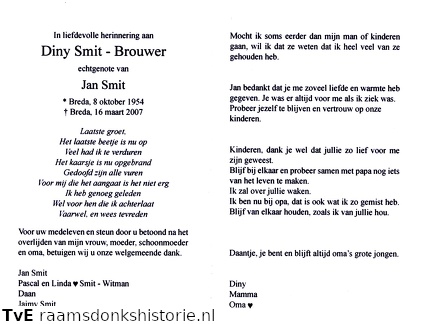 Diny Brouwer Jan Smit