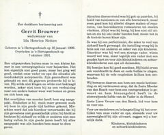 Gerrit Brouwer Ida Henrica Netten