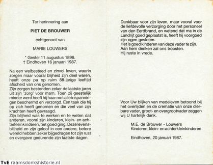 Piet de Brouwer Marie Louwers