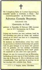Adrianus Cornelis Brouwers Geertruida de Kok