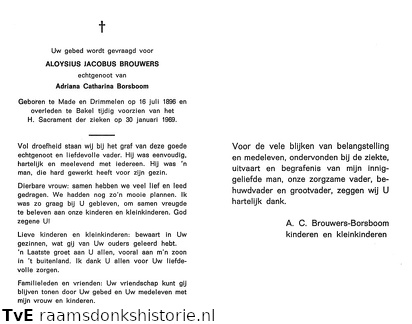 Aloysius Jacobus Brouwers Adriana Catharina Borsboom