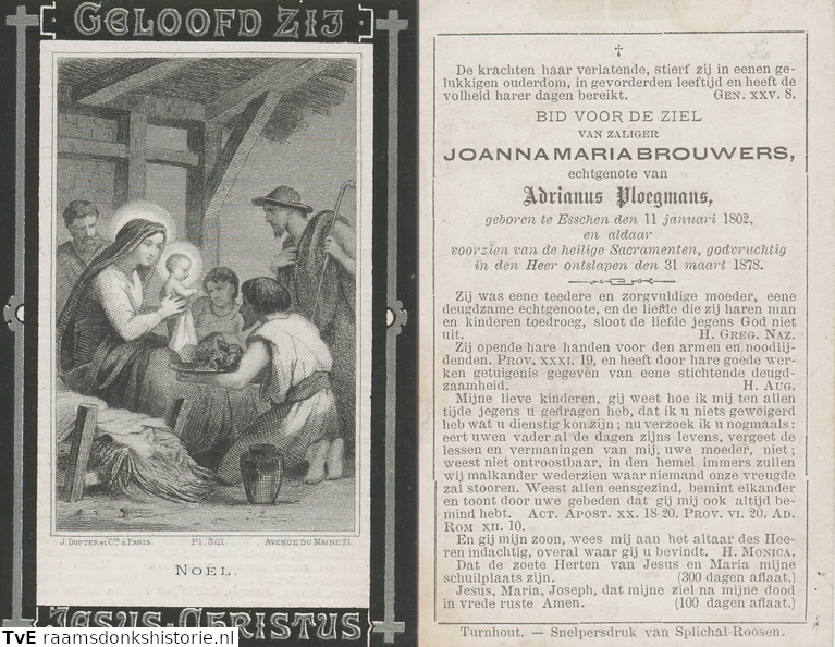 Joanna Maria Brouwers Adrianus Ploegmans