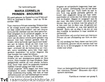 Maria Cornelia Brouwers Prinsen