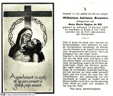 Wilhelmus Adrianus Brouwers Anna Maria Regina de Bijl