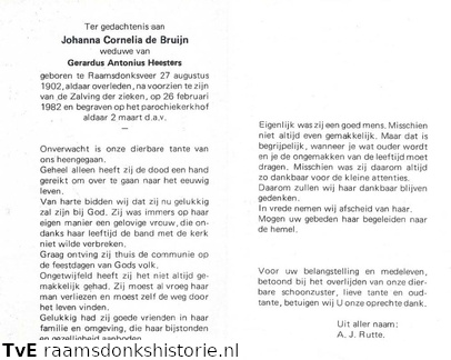 Johanna Cornelia de Bruijn Gerardus Antonius Heesters