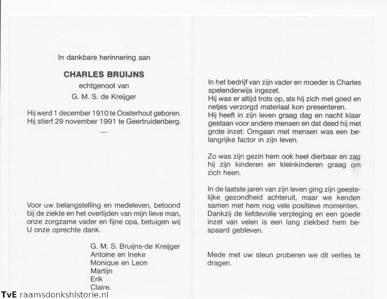 Charles Bruijns G.M.S. de Kreijger 