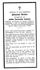 Johannes Bruijns Judika Petronella Seebach