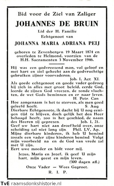 Johannes de Bruin Johanna Maria Adriana Peij