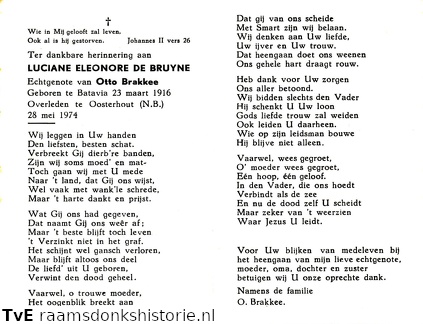 Luciane Eleonore de Bruyne Otto Brakkee