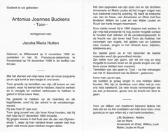 Antonius Johannes Buckens Jacoba Maria Nuiten