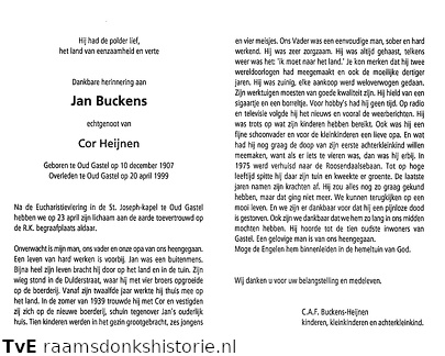 Jan Buckens  Cor Heijnen