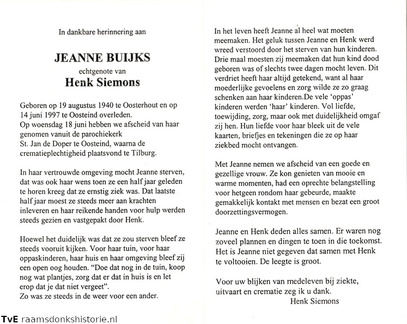 Jeanne Buijks Henk Siemons