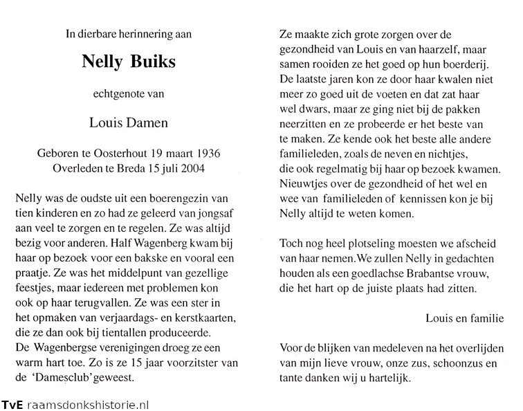 Nelly Buijks Louis Damen