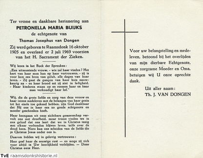 Petronella Maria Buijks Thomas Josephus van Dongen