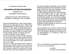 Catharina Antonia Buijnsters Johannes Petrus Mols