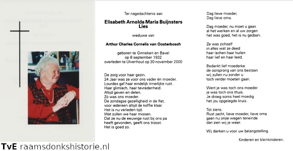 Elisabeth Arnolda Maria Buijnsters Arthur Charles Cornelis van Oosterbosch