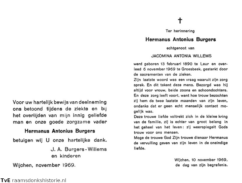Hermanus Antonius Burgers Jacomina Antonia Willems