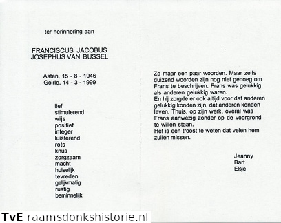 Franciscus Jacobus Josephus van Bussel