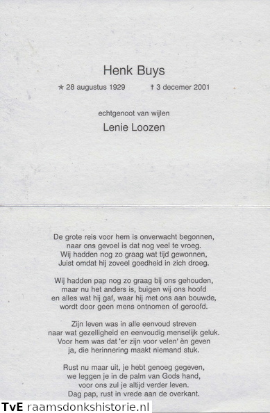 Henk Buys Lenie Loozen